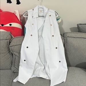 Calvin Klein White Sleeveless Vest